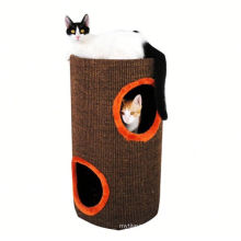 Populäres Entwurfs-nagelneuer Pappkatzen-Baum-gewölbtes Katzen-Spiel-Haus 2018